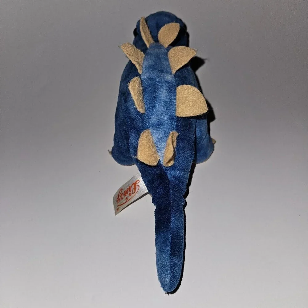 Linzy Blue Stegosaurus Dinosaur Plush 11